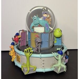 Monsters Inc. Snow Globe Large Music Box Disney Store Exclusive 2002 RARE WORKS
